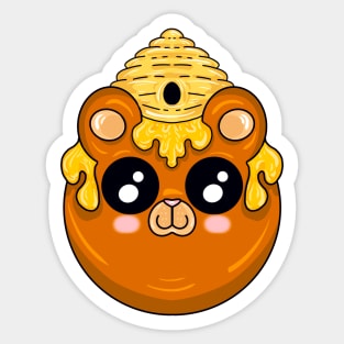 Honeycomb Bear Sticker